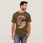 Kriegs-Pferdegerahmter T - Shirt (Vorne ganz)