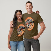 Kriegs-Pferdegerahmter T - Shirt (Unisex)