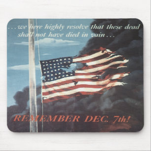 Kriegs-Plakat-Mausunterlage USA Vintage Mousepad