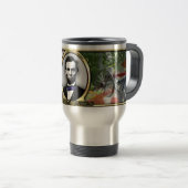 Kriegs-Reise-Tasse Präsidenten-Abraham Lincoln Reisebecher (VorderseiteRechts)