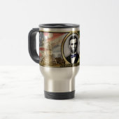 Kriegs-Reise-Tasse Präsidenten-Abraham Lincoln Reisebecher (Vorderseite Links)