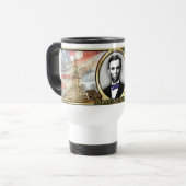 Kriegs-Reise-Tasse Präsidenten-Abraham Lincoln Reisebecher (Vorderseite Links)