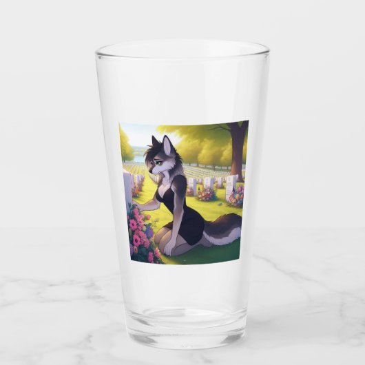 Kriegs-Witwen-Wolf  Glas (Vorderseite)