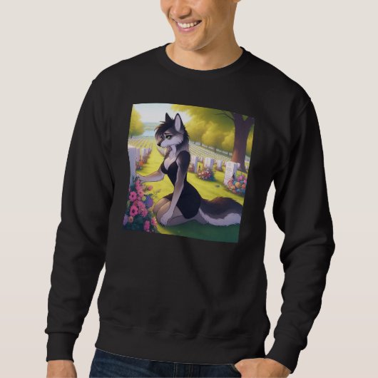 Kriegs-Witwen-Wolf  Sweatshirt (Vorderseite)