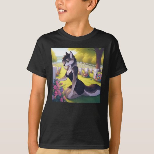 Kriegs-Witwen-Wolf T-Shirt (Vorderseite)