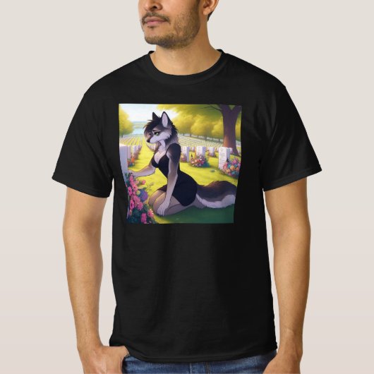 Kriegs-Witwen-Wolf T-Shirt (Vorderseite)