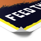 Kriegsanleihen Fütterte die Waffen — WW1 Poster (Ecke)