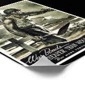 Kriegsanleihen Poster (Ecke)