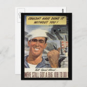 Kriegsarbeit - Marine, Postkarten des Weltkriegs (Vorne/Hinten)