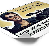 Kriegsarbeit Poster (Ecke)