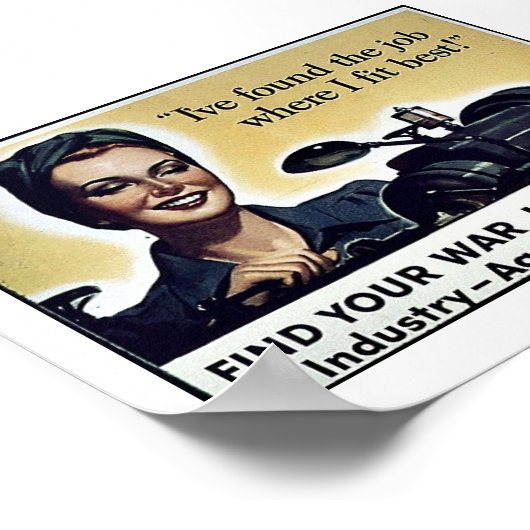 Kriegsarbeit Poster (Ecke)