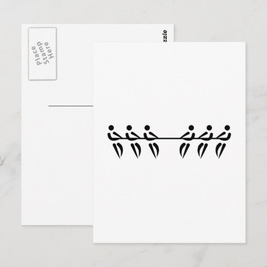 Kriegsarmut Postkarte (Vorne/Hinten)