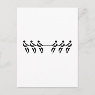 Kriegsarmut Postkarte