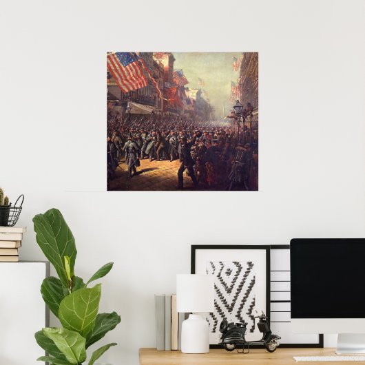 Kriegsausbruch Poster (Heimbüro)