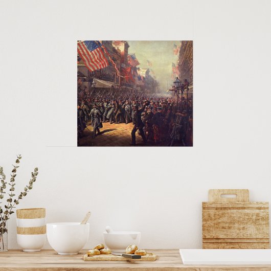 Kriegsausbruch Poster (Küche)