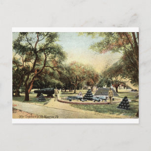 Kriegsbeute, Ft. Monroe Virginia 1914 Vintage Postkarte