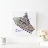 Kriegsbilder für die Wall-Uhr Quadratische Wanduhr (Zuhause)