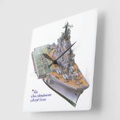 Kriegsbilder für die Wall-Uhr Quadratische Wanduhr (Winkel)