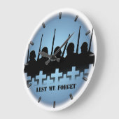 Kriegsdenkmal-Uhr, damit wir das Dekor der Kriegsh Große Wanduhr (Winkel)