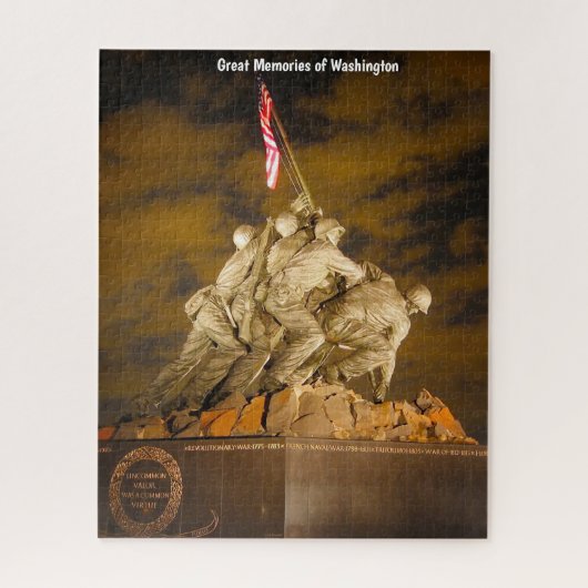 Kriegsdenkmal Washington DC. Puzzle (Vertikal)