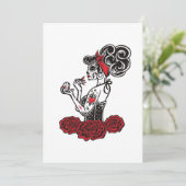 Kriegsfarbe Einladung (Stehend Vorderseite)