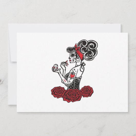 Kriegsfarbe Einladung (Rückseite)