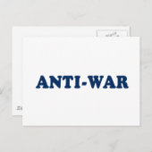 Kriegsfeindlichkeit Postkarte (Vorne/Hinten)