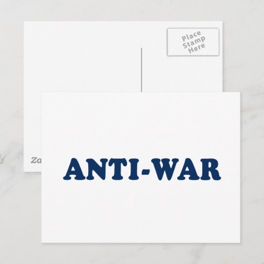 Kriegsfeindlichkeit Postkarte (Vorne/Hinten)