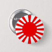 Kriegsflagge der Kaiserlichen Japanischen Armee Button (Vorne & Hinten)