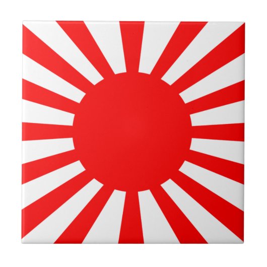 Kriegsflagge der Kaiserlichen Japanischen Armee Fliese (Vorderseite)
