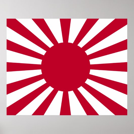 Kriegsflagge Japans Poster (Vorne)