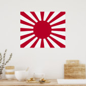 Kriegsflagge Japans Poster (Küche)