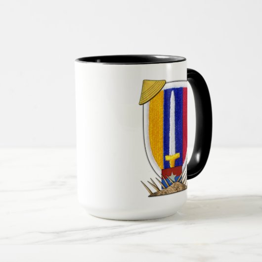 Kriegsflecken-Veteranentierärzte USARV Armee Tasse (VorderseiteRechts)