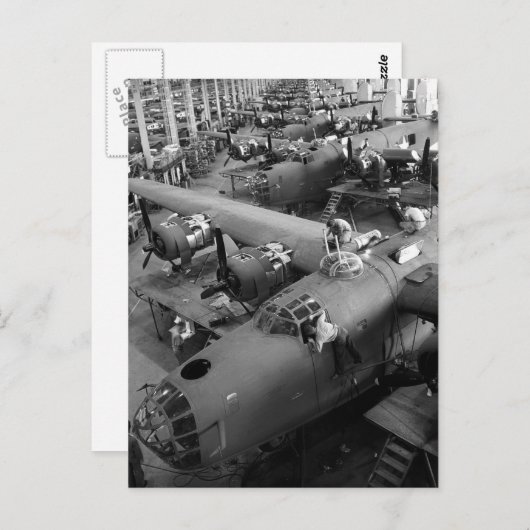 Kriegsflüge: Anfang der 1940er Jahre Postkarte (Vorne/Hinten)