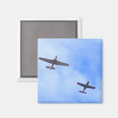 Kriegsflugzeug Magnet (Vorderseite/Rückseite)