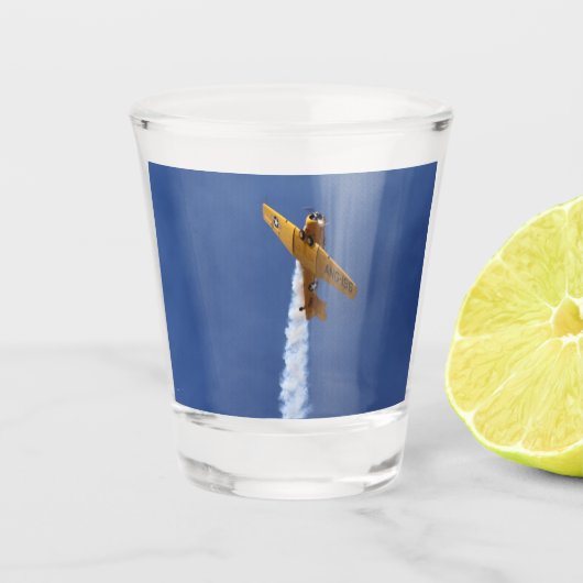 Kriegsflugzeug Schnapsglas (Vorderseite)