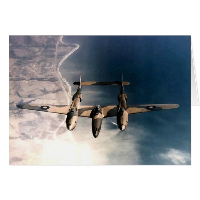 Kriegsflugzeuge des Typs WW2 (Vorderseite (Horizontal))