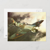 Kriegsflugzeuge des Typs WW2 Postkarte (Vorne/Hinten)