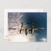 Kriegsflugzeuge des Typs WW2 Postkarte (Vorne/Hinten)