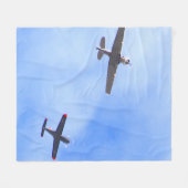 Kriegsflugzeuge Fleecedecke (Vorderseite (Horizontal))