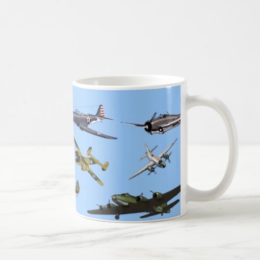 Kriegsflugzeuge Kaffeetasse (Rechts)