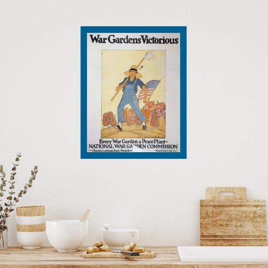 Kriegsgärten Poster (Küche)