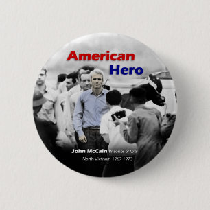 KRIEGSGEFANGEN John McCain-Amerikaner-Held Button