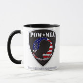 KRIEGSGEFANGEN MIA - Schild Tasse (Links)