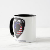 KRIEGSGEFANGEN MIA - Schild Tasse (Vorderseite Links)