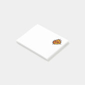 Kriegsgefangen-Superheld-Kampf Post-it Klebezettel (angewinkelt)
