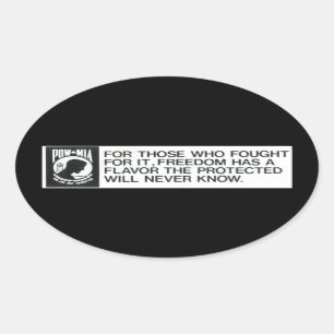 Kriegsgefangen, vermisst in der Aktion Ovaler Aufkleber