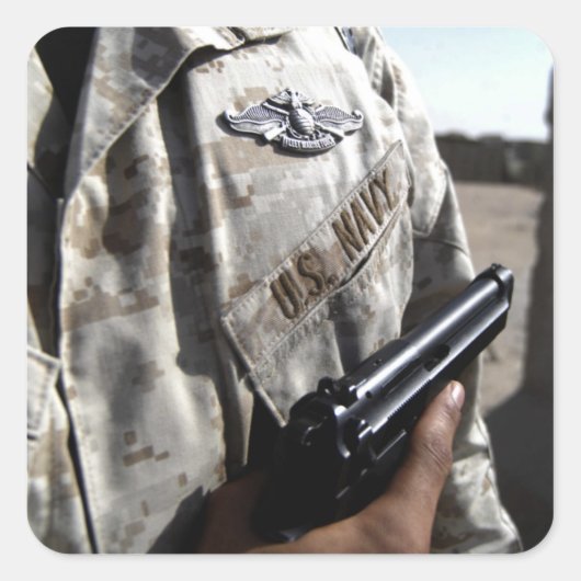 Kriegsgerät für die Flotte Quadratischer Aufkleber (Vorderseite)