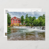 Kriegsheidmille und Wasserfall-Blank-Post-Card Postkarte (Vorne/Hinten)