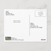 Kriegsheidmille und Wasserfall-Blank-Post-Card Postkarte (Rückseite)